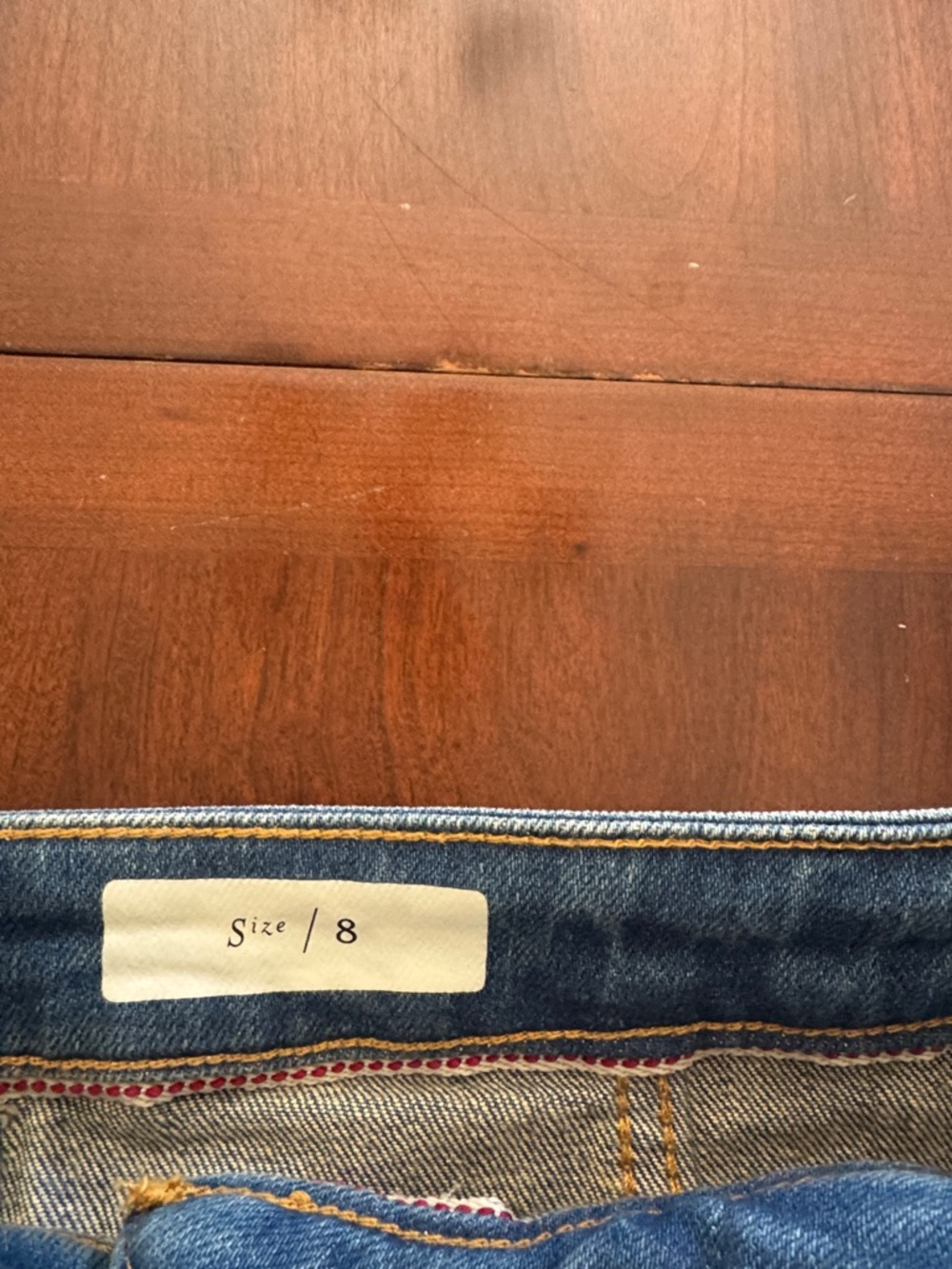 Anthropologie Pilcro and the Letterpress Denim Button-Front Midi Pencil Skirt - Picture 6 of 11